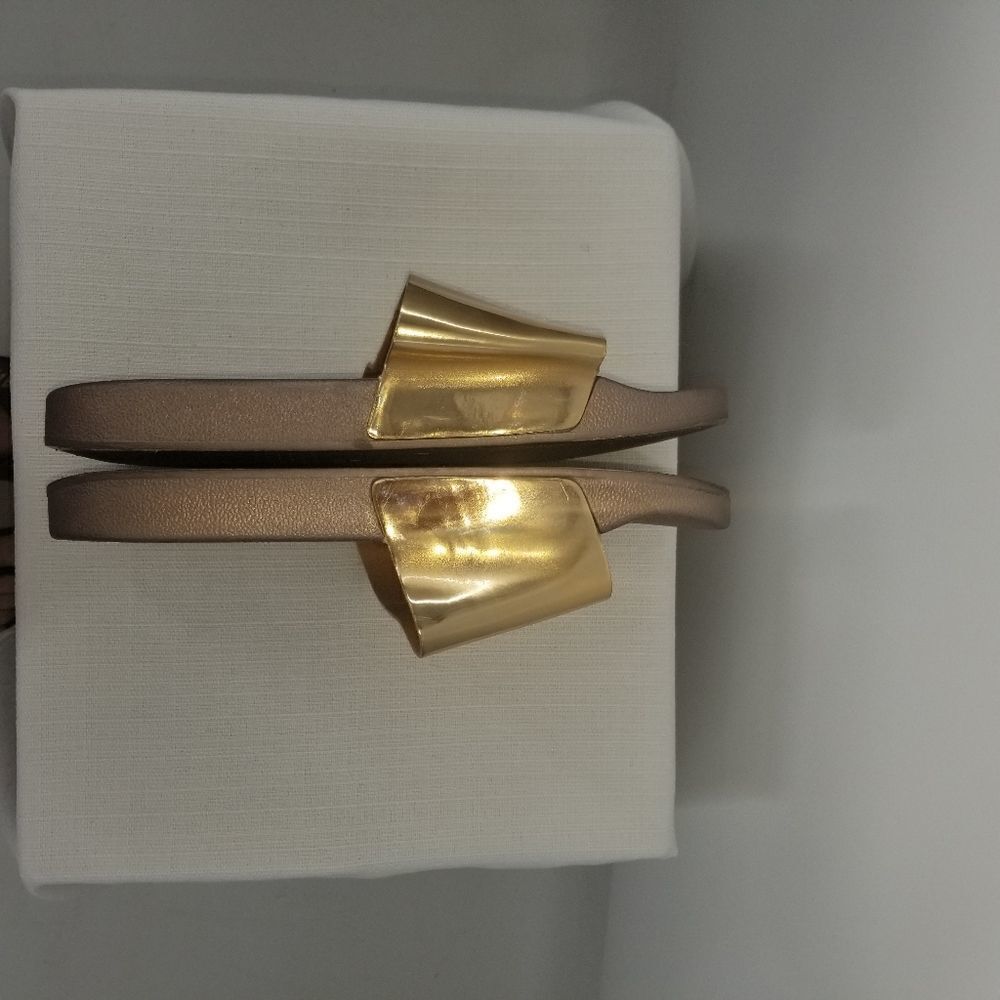 Activ Pro Metallic Gold Slide Sandals - Picture 6 of 10
